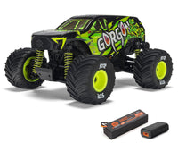 Arrma Gorgon Grom 4x4 1/16 RTR Brushed Monster Truck (Yellow) w/SLT2 2.4GHz Radio, Battery & Charger