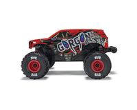 Arrma Gorgon Grom 4x4 1/16 RTR Brushed Monster Truck (Red) w/SLT2 2.4GHz Radio, Battery & Charger (Copy)