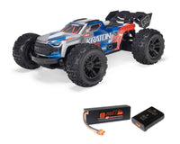 Arrma Mini Kraton 3S BLX 4X4 1/16 RTR Brushless Speed Monster Truck (Red/Blue)