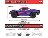 Arrma Fury 223S BLX 1/10 Brushless RTR 2WD Short Course Truck (Blue)