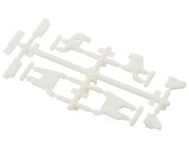 Team Associated RC10 Model 24 Suspension Arms & Mounts Set (White) (Front/Rear)