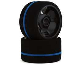 BSR Racing 1/12 Front Mounted Foam Tires (2) (Blue Stripe SPEC)