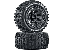 DuraTrax Lockup Pre-Mounted Stadium Truck 2.2" Tires (Black) (2)
