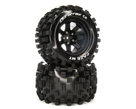 DuraTrax Faze MT 2.8" 2WD Front/Rear Truck Tires w/14mm Hex (Black) (2)