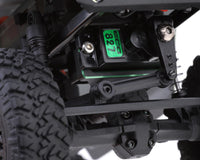 EcoPower Axial™ SCX24 CNC-Machined Aluminum Servo Mount (Black/Green) (Front/Rear)