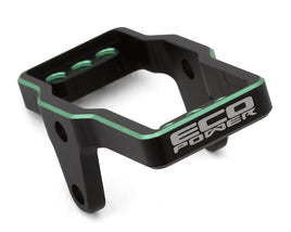 EcoPower CNC-Machined Aluminum Servo Mount for Traxxas TRX-4M (Black & Green)