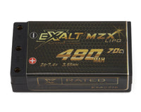 Team Exalt Kyosho Mini-Z X-Rated 2S 70C Shorty LiPo Battery (7.4V/480mAh) w/2mm Connectors