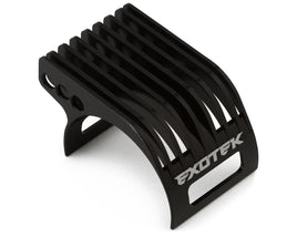 Exotek 1/10 & 1/12 Pan Car Clip-On Aero Low-Profile Aluminum Motor Heatsink (Black)