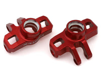 Exotek Losi Nascar/Arrma Mojave Grom 7075 Aluminum HD Steering Knuckles (Red) (2)
