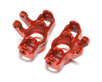 Exotek Losi Nascar/Arrma Mojave Grom 7075 Aluminum HD Steering Knuckles (Red) (2)