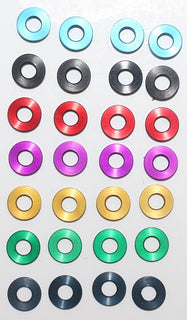 Hyperdrive Pan Car Front End Shim Kit (Anodized Aluminum)