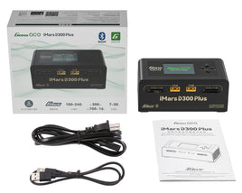 Gens Ace iMars D300 Plus G-Tech Smart Dual AC/DC Charger (Black) (6S/16A) (AC-300W) (DC-350W x2) w/Bluetooth App Control