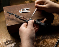 GoatGuns Miniature 1/3 Scale Die-Cast AK47 Model Kit (Black)