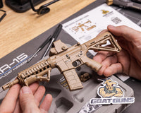 GoatGuns Miniature 1/3 Scale Die-Cast AR15 Model Kit (Coyote)