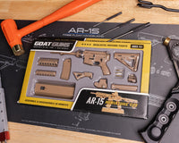GoatGuns Miniature 1/3 Scale Die-Cast AR15 Model Kit (Coyote)