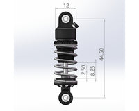 Hot Racing Aluminum Nascar Damper Shocks 44.5mm (2) - Grom