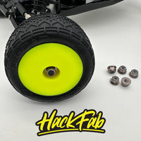 HackFab 3mm (M3) Flanged Aluminum Nylock Lock Nuts (6) (Gun Metal Gray)