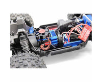 Hot Racing Aluminum Motor Heat Sink for Traxxas Mini Maxx/XRT (Blue) w/35mm Fan