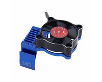 Hot Racing Aluminum Motor Heat Sink for Traxxas Mini Maxx/XRT (Blue) w/35mm Fan
