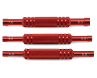 Injora Aluminum Thin-Walled Wheel Nut Wrenches Set (Red)
