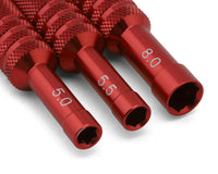 Injora Aluminum Thin-Walled Wheel Nut Wrenches Set (Red)