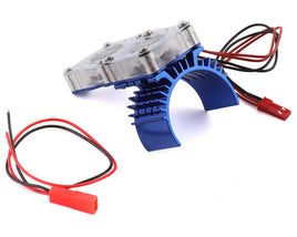 Integy Slash 4x4 Motor Heatsink w/Twin Fan (Blue)