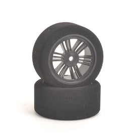 Contact 30mm 1/10 Nitro Sedan Foam Rear Tires (2) 37 Shore w/12mm Hex Black