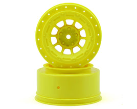 JConcepts 12mm Hex Hazard Short Course Wheels (Yellow) (2) (Slash Rear)