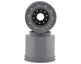 JConcepts Aggressor 2.6x3.8" Monster Truck Wheel (Silver) (2) w/17mm Hex