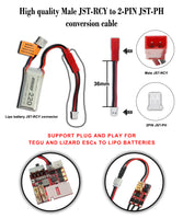 Furitek JST-PH 2 Pin to JST Battery Adapter Cable