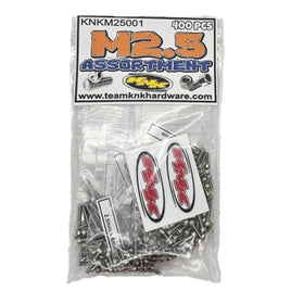 KNK  M2.5 Assortment Bulk Screw Bag - 400 Piece Stainless Bulk Hardware Bag