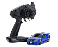 Kyosho MA-020 AWD Mini-Z ReadySet w/Nissan Skyline GT-R R34 V. Spec II Nur Body (Metallic Blue)