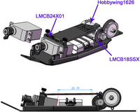 Hot Racing 6061 +5mm HS Chassis Conversion Micro B