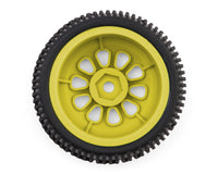 Maverick Microbe SC Sidepin Pre-Mounted Short Course Tires Set (Yellow)