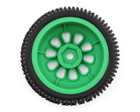 Maverick Microbe SC Sidepin Pre-Mounted Short Course Tires Set (Green)