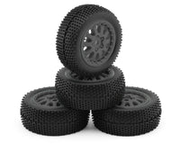 Maverick Microbe SC Sidepin Pre-Mounted Short Course Tires Set (Grey)