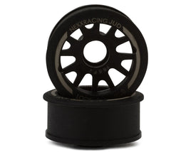 NEXX Racing Mini-Z RWD "JUD" EVO Front Threaded Side-Wall Carbon Fiber Rims (2mm Offset) (Black) (2)