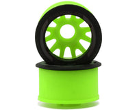 NEXX Racing Mini-Z RWD "JUD" EVO Rear Threaded Side-Wall Carbon Fiber Rims (3mm Offset) (Green) (2)