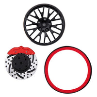 Powerhobby Metal Steering Transmitter Wheel RED FOR Traxxas TQI Radio