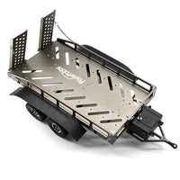 Powerhobby 1/18 1/16 Metal Trailer with Lights Silver FOR Traxxas TRX-4M