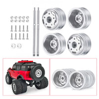 Powerhobby 1/24 Axial SCX24 Aluminum Dually Wheels w/Drive Shaft