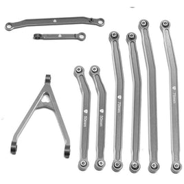 Powerhobby Axial SCX24 Jeep Gladiator Aluminum High Clearance Chassis Links Grey