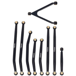Powerhobby Aluminum SCX24 Betty Deadbolt High Clearance Chassis Links Set Black