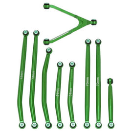 Powerhobby Aluminum SCX24 Betty Deadbolt High Clearance Chassis Links Set Green