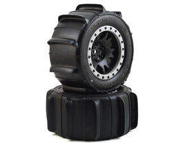 Pro-Line Sling Shot Pre-Mounted Sand Tires w/Impulse Pro-Loc Wheels (MX43) (Black) (2)