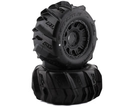 Pro-Line Dumont 3.8" Pre-Mounted Truck Tires (2) (Black) (Z3) 17mm Raid Wheels