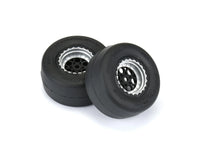Pro-Line Losi 1/16 Mini Drag Reaction Rear Pre-Mounted MTD Tires (8mm) (2) (Soft) w/Showtime+ Wheels
