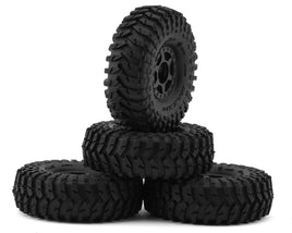 Pro-Line SCX24 1.0" Maxxis Trepador Pre-Mounted Tires (Soft) w/Holcomb Wheels (Black) (4)