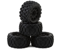 Pro-Line Badlands MX Pre-Mounted MT 1/18 Tire Set (Black) (4) w/12mm Hex  GROM