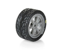 Pro-Line Losi® NASCAR® 1/12 Avenger Pre-Mounted Tires (4) (Gray) w/Overdrive Wheels